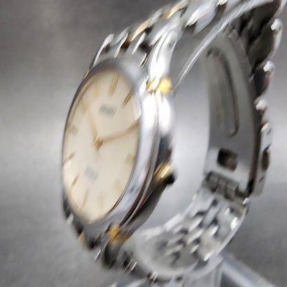 Seiko Dolce Watch Men 32mm Cream Dial Two Tone 8j41-6080 New Battery