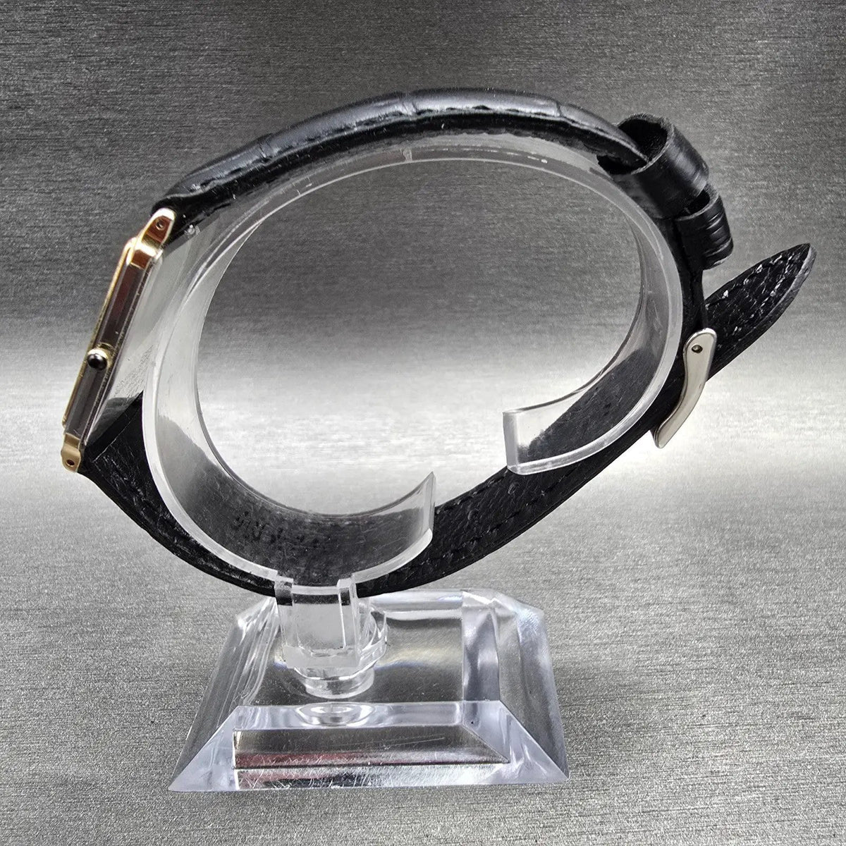 Seiko Dolce Watch Men 25mm Champagne Dial Two Tone Rectangle 9520-5130 New Batt6