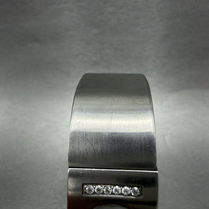 Croton Tank Watch Women 17mm MOP Dial Steel Crystal Bezel Rectangle  New Battery4
