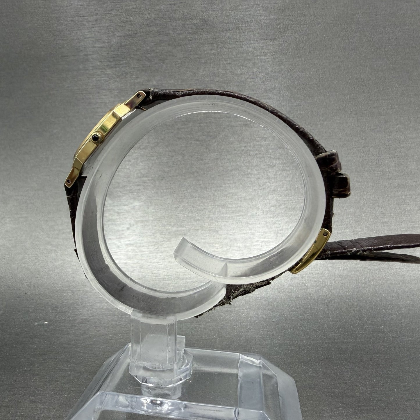 Seiko Exceline Watch Women 20mm Champagne Dial Gold Octagon 8420-5420 new Batt6