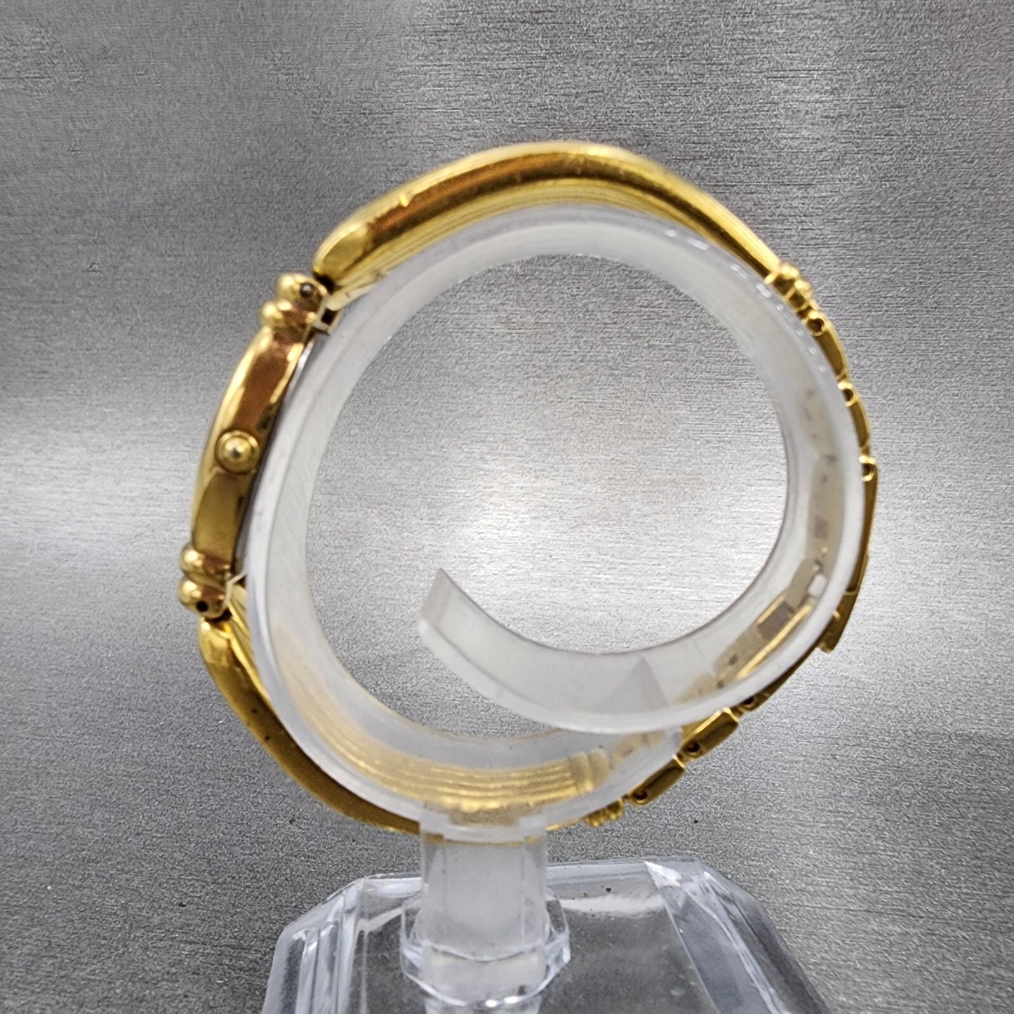 Seiko Watch Women 16mm White Dial Gold Tone Oval Y1505n90 New Battery6