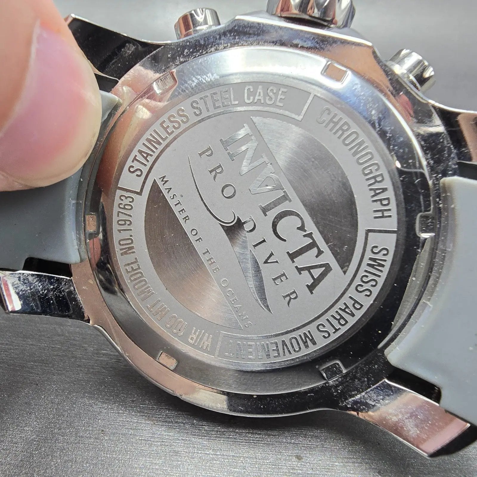 Invicta Pro Diver Chronograph Watch Men 49mm Blue Dial Steel Date 19763 New Batt11