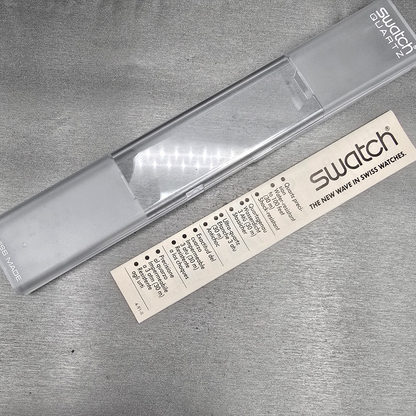 Swatch Metroscape Watch Men 34mm Blue Dial Blue Case GN109 New Battery NOS18