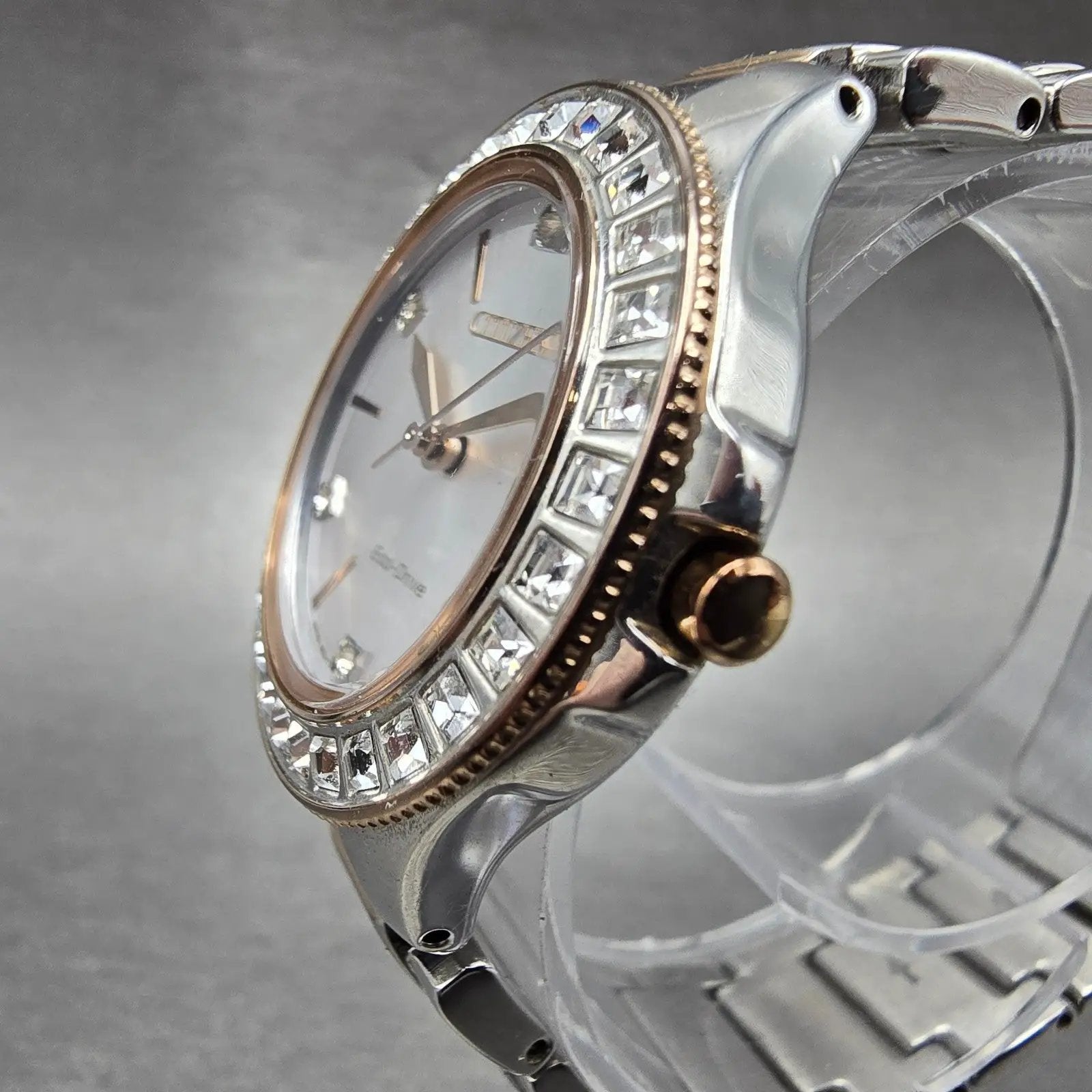 Citizen Silhouette Eco-Drive Watch Women 31mm Silver Dial Two Tone Date Runs2