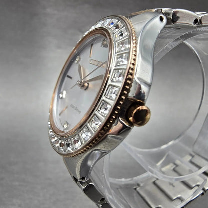 Citizen Silhouette Eco-Drive Watch Women 31mm Silver Dial Two Tone Date Runs2