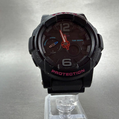 Casio Baby-G Watch Women 44mm Black BGA-180 Ana Digi Tide Graph New Battery5