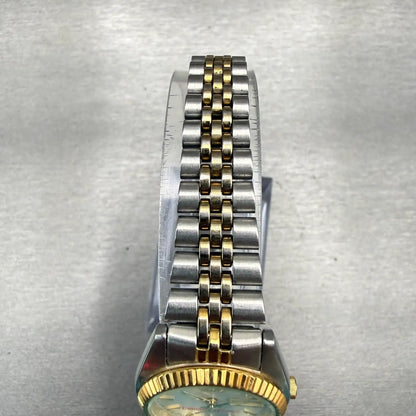 Seiko Watch Women 24mm Silver Dial Two Tone Daydate Round 7N83-0041 New Battery4