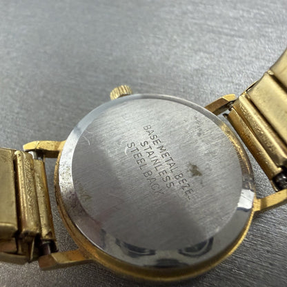 Lucien Piccard Dufonte Watch Women 24mm Gold Dial Gold Tone Round New Battery9