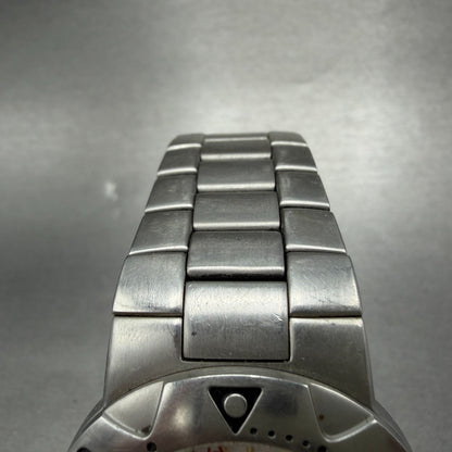 Wenger Dive Watch Men 39mm White Dial Silver Tone Date SMT Design New Battery4