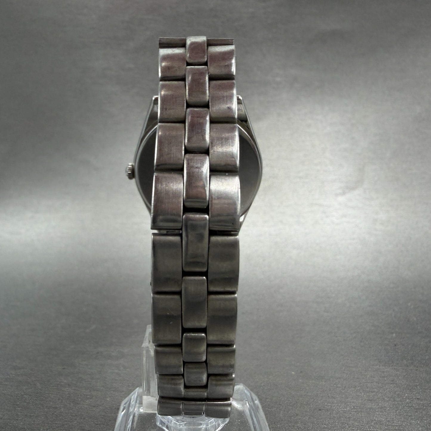 Seiko Lukia Watch Women 32mm Black Dial Silver Tone Daydate 5Y89-0A10 NewBattery7