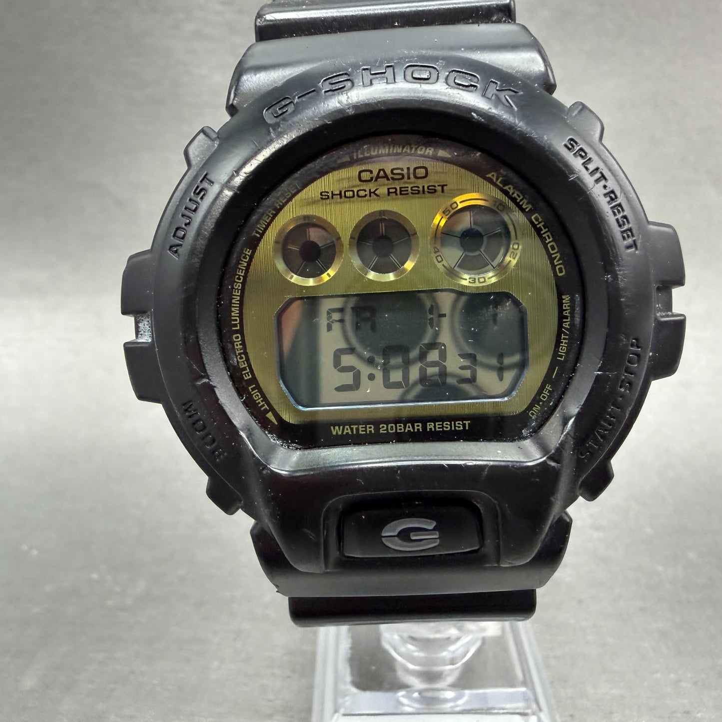 Casio G-Shock DW-6900PL Watch Men 51mm Gold Black Alarm Chronograph New Battery0
