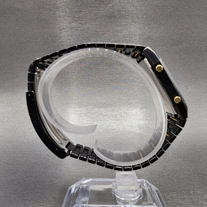 Seiko Watch Men Black Gold Tone Analog Digital Alarm Chrono 28mm H449-5310 PARTS
