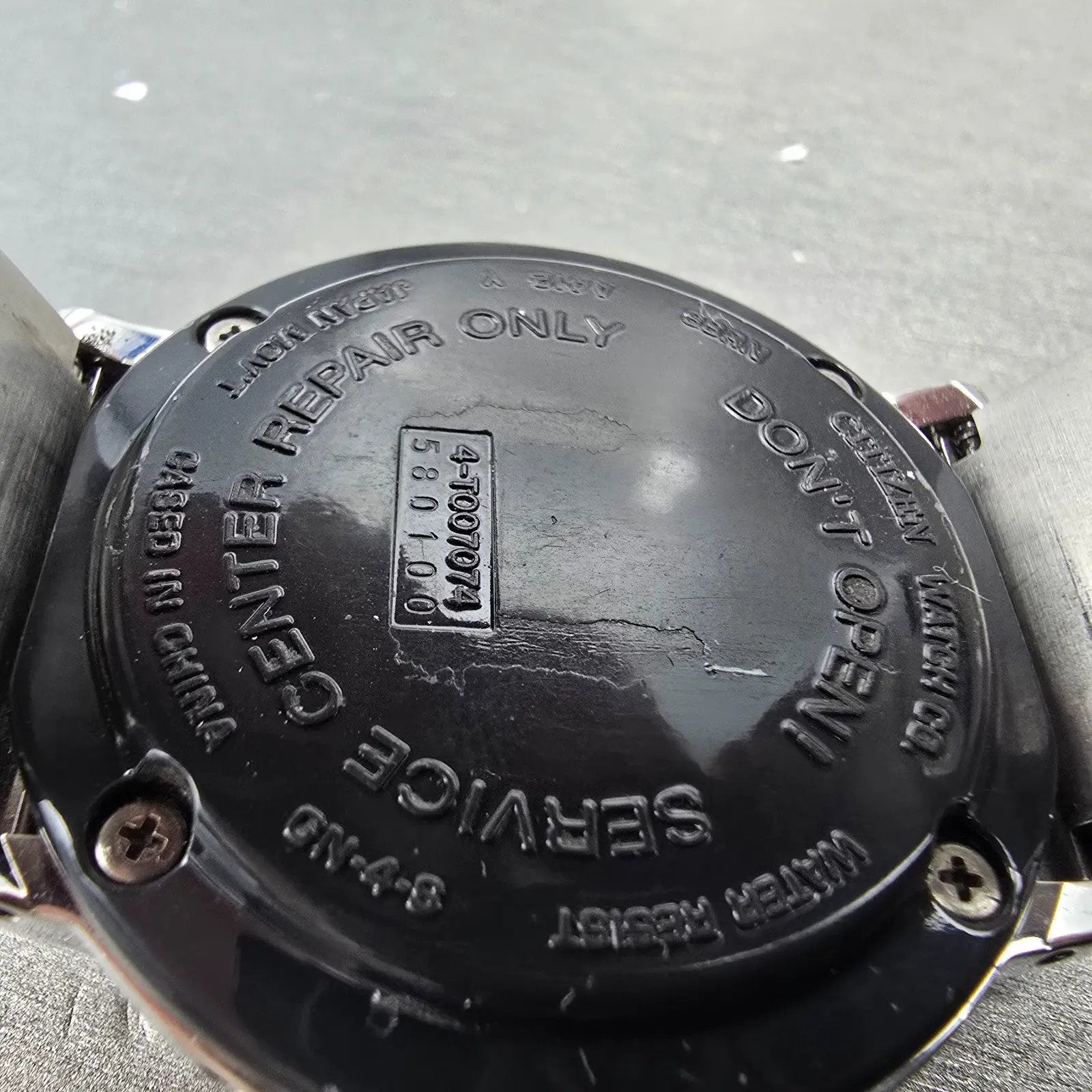 Citizen Eco-Drive Watch Men 42mm White Dial Silver Tone Atomic Date READ!!!!10