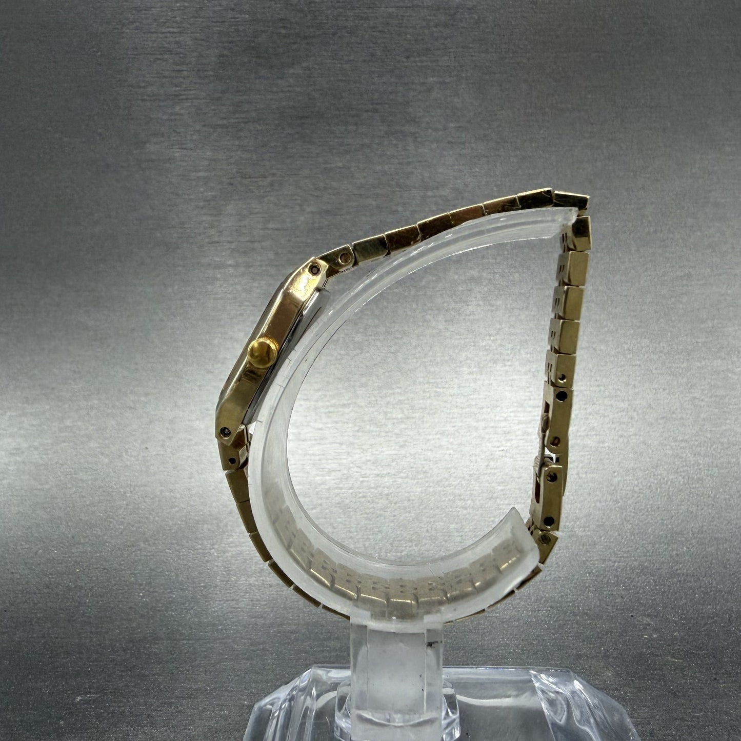 Seiko Watch Women 16mm Gold Dial Gold Tone Octagon 2C20-5209 New Battery7