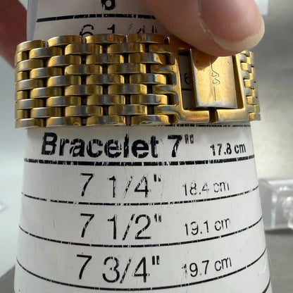 Wittnauer Tank Watch Men 24mm Champagne Dial Gold Tone JV23815120 New Battery10