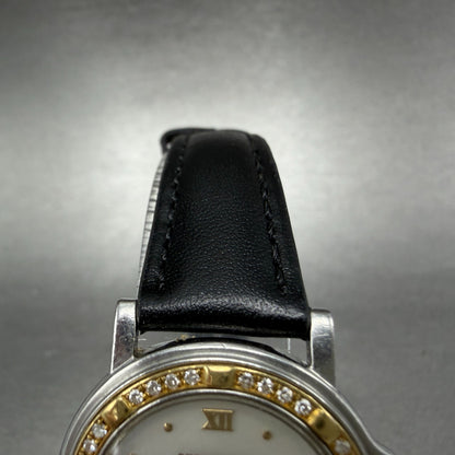 Raymond Weil Parsifal Watch Women 27mm Mop Dial Two Tone Date Diamonds New Batt4