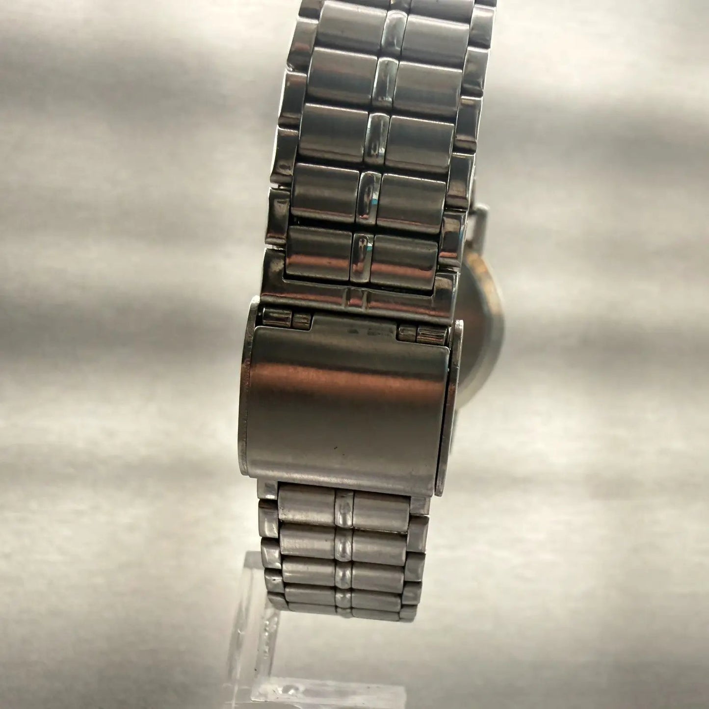 Seiko Chronos Watch Unisex 32mm Silver Dial Silver Date Round 7432-8000 New Batt7
