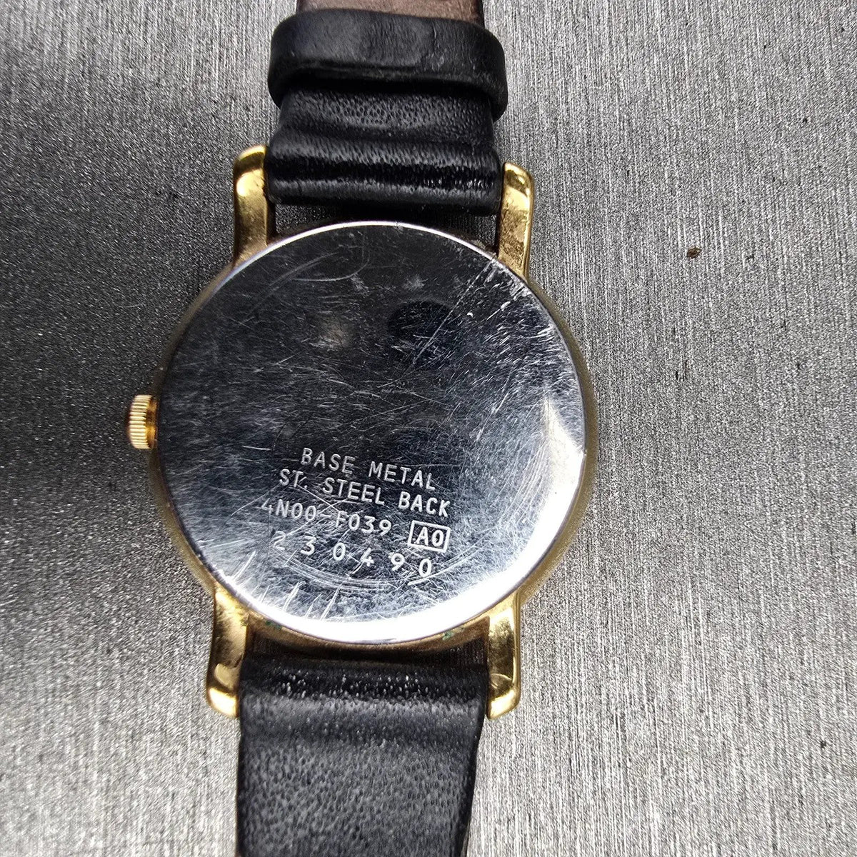 Seiko Watch Women 27mm Black Dial Gold Tone Round 4N00-F039 New Battery Vintage10
