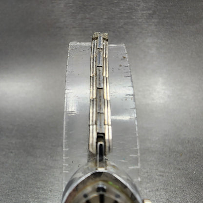 Seiko Solar Watch Women 14mm White Dial Silver Tone Round 1081904