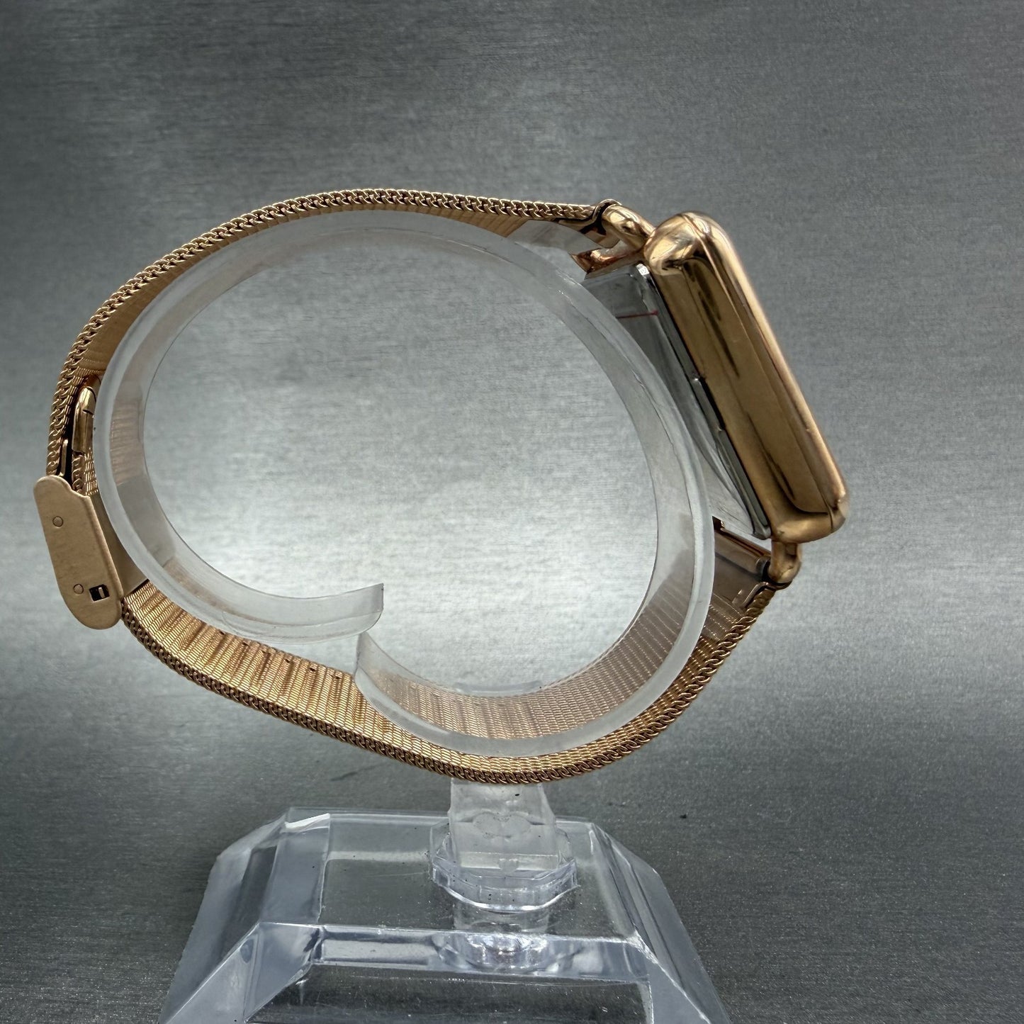 Michael Kors Brenner watch Women 31mm Rose Dial Rose Gold Tone Rectangle New Bat8