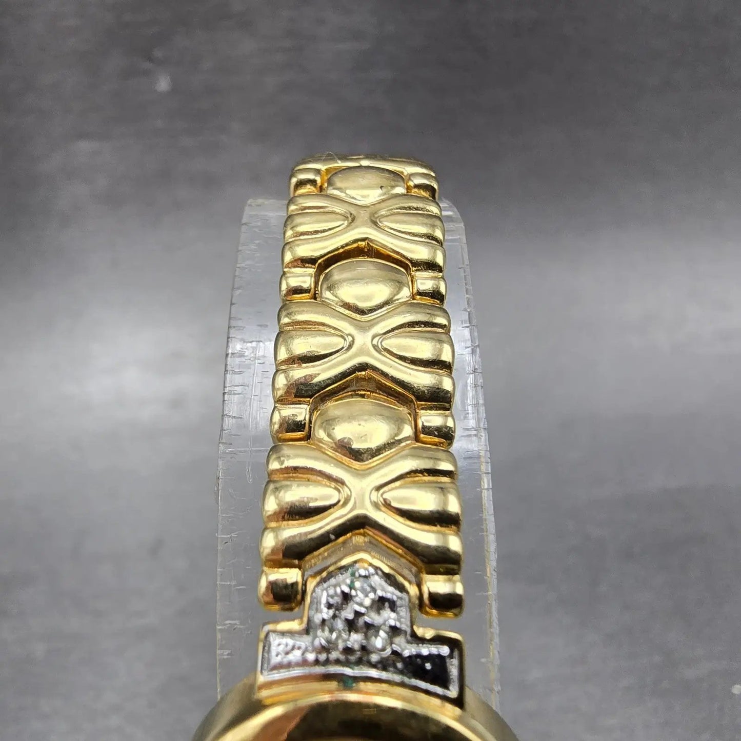 Elgin Watch Women 19mm MOP Dial Gold Tone Round EL764-017 New Battery4