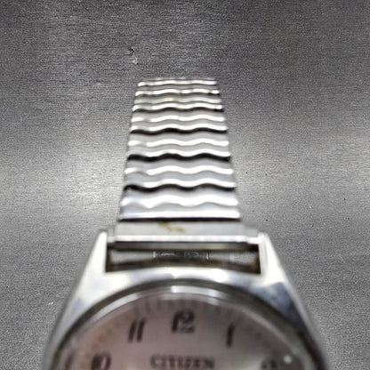Citizen CQ Watch Men 36mm White Dial Silver Tone Daydate 6101-S05987 PARTS5