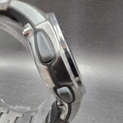 Casio WVA-400J Watch Men 42mm Blue Dial Silver Alarm Chrono Waveceptor PARTS4