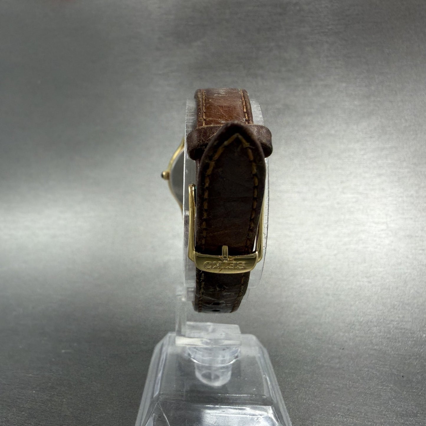 Seiko Watch Women 28mm Gold Dial Gold Tone Round 4N00-0720 New Battery Vintage7