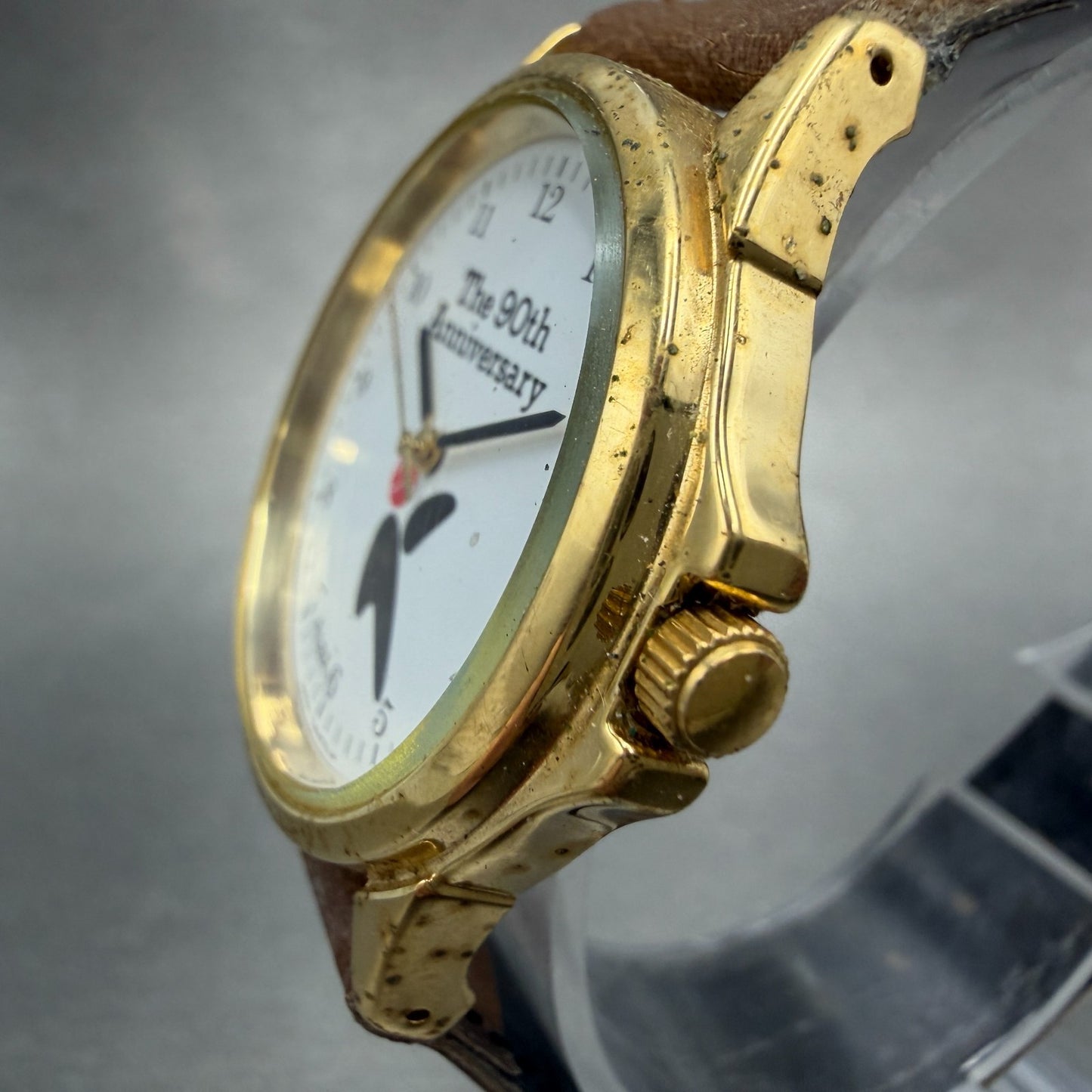 Seiko Alba Watch Men 33mm White Dial Gold Tone Round Y136-6C10 New Battery VTG2