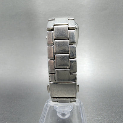 Skagen Steel Watch Women 26mm MOP Dial Silver Tone Rectangle 658SSSX New Batt