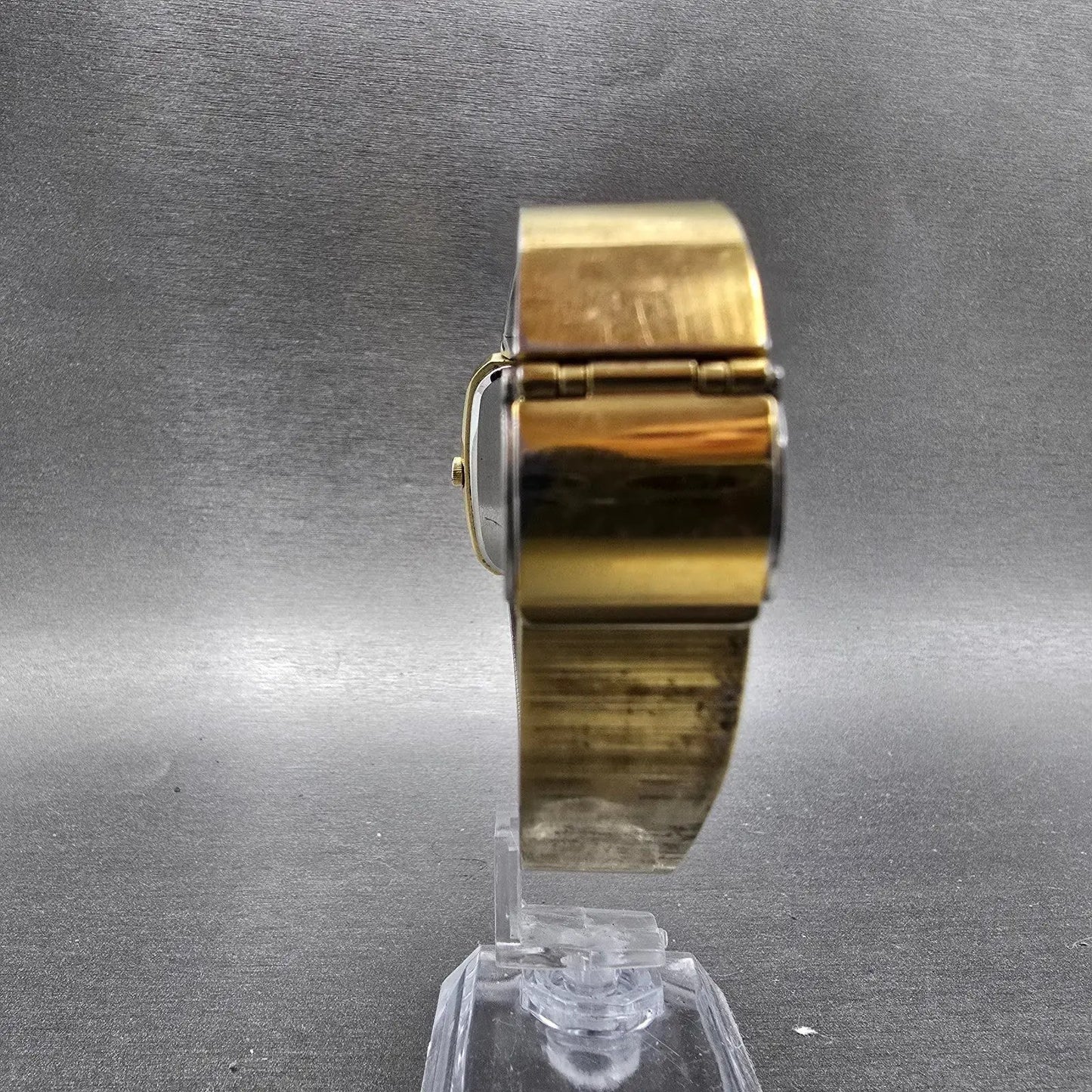 Seiko Analog Digital Watch Men 30mm Champagne Dial Gold Tone H448-5080 PARTS8