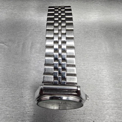 Seiko Alba Watch Men 35mm Silver Dial Silver Tone Daydate Y143-8280 New Battery4