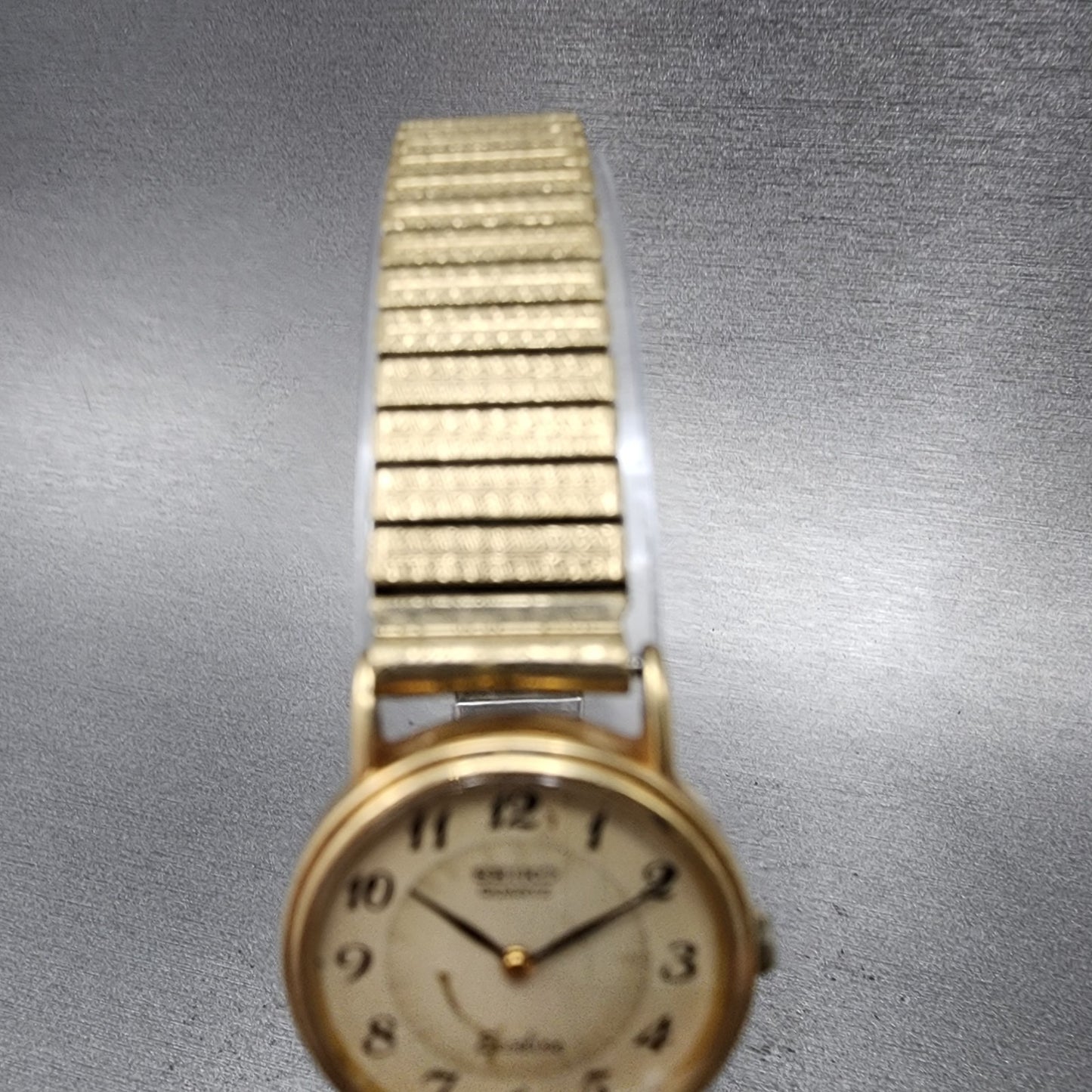 Seiko Exceline Watch Women 22mm Cream Dial Gold Tone Round 23200380 New Battery4