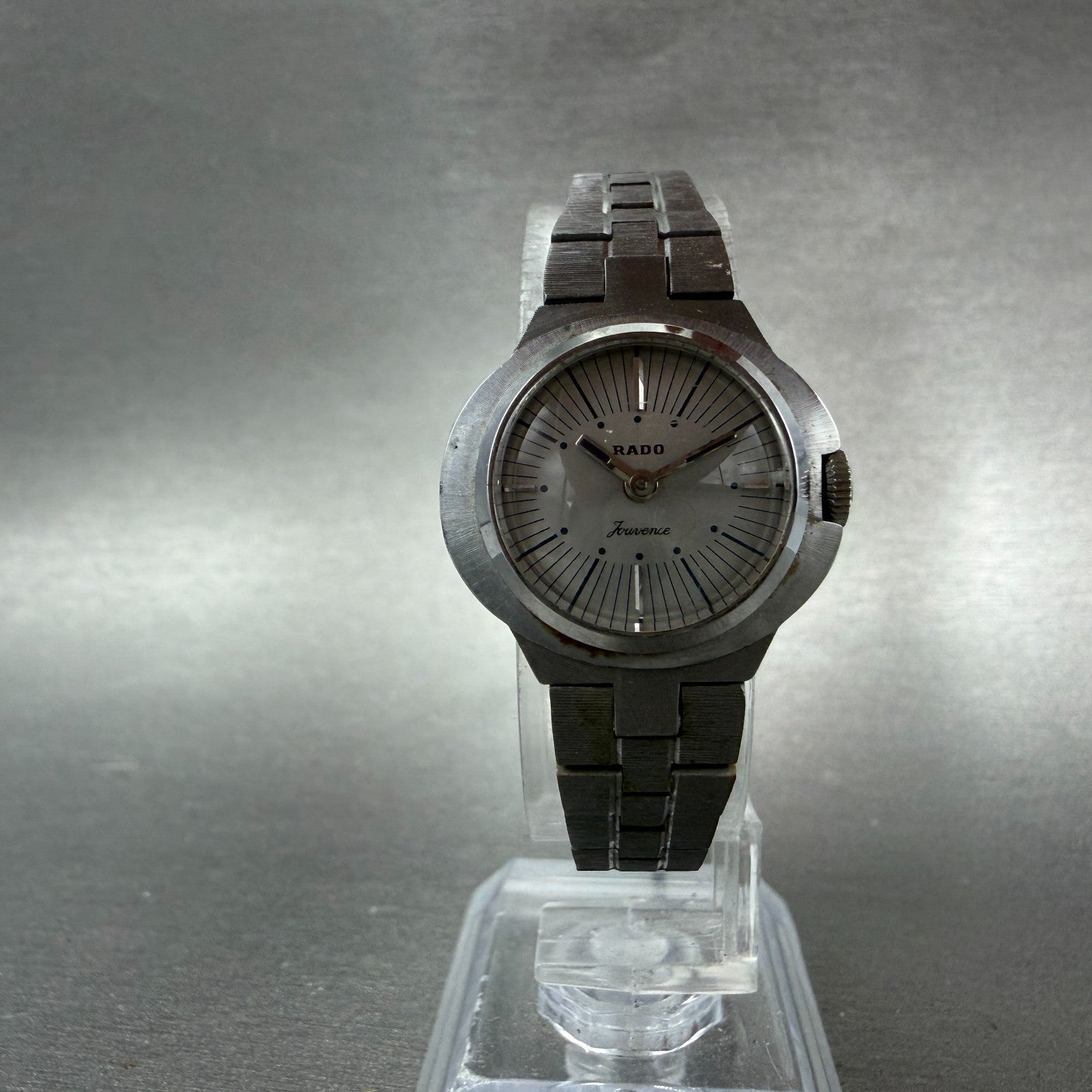 Rado Fourence Watch Women 24mm Silver Dial Silver Tone Oval Manual Wind Runs VTG5
