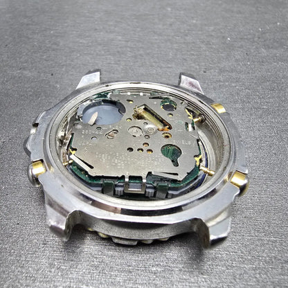 Citizen Yachtmaster C211 Watch Men 42mm Two Tone Alarm Chronograph Ana Digi PART9