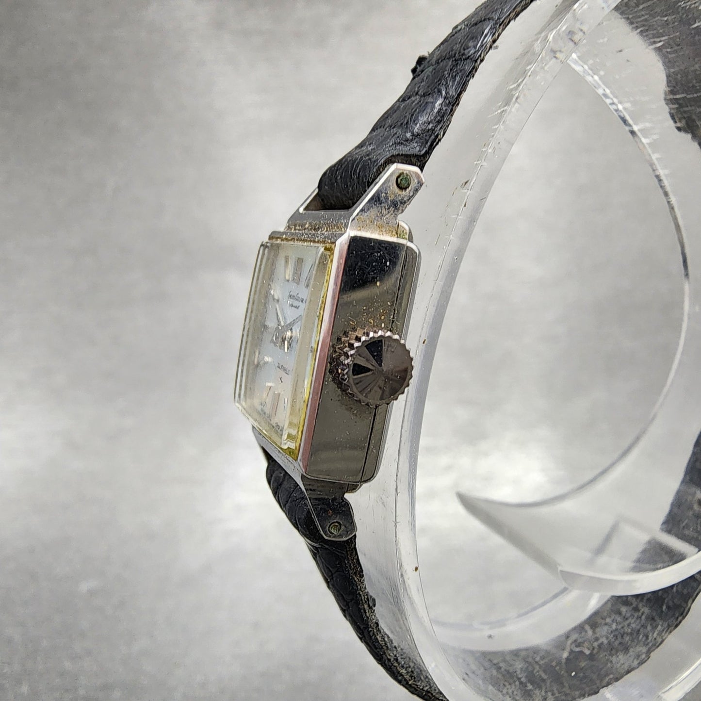 Seiko Solar Special Tank Watch Women 15mm Silver Tone Stainless Steel Runs2