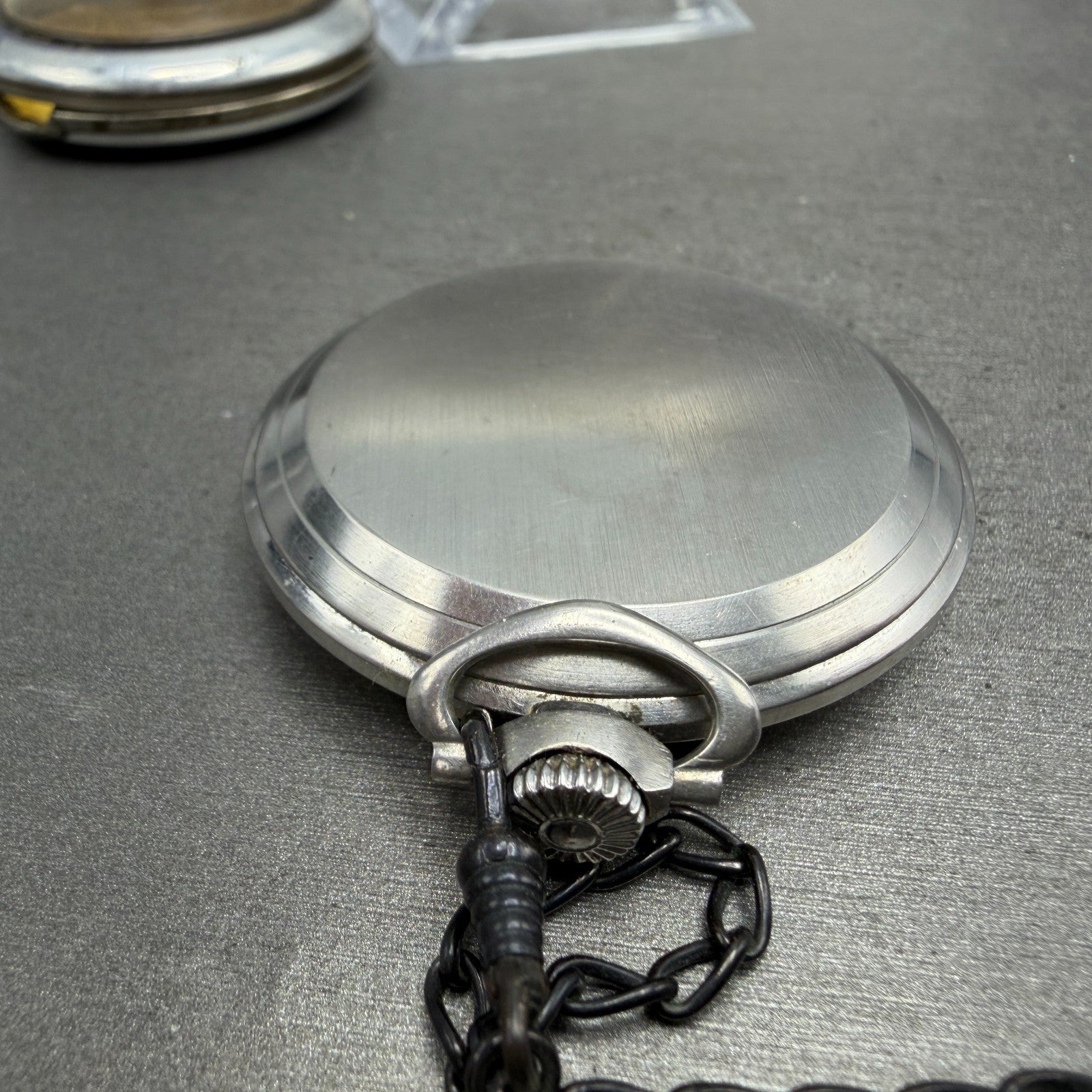 Waltham Pocket Watch 47mm White Dial Silver Tone Grade 220 Manual Wind PARTS!!!!10