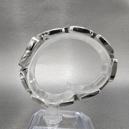Tissot OdaciT Watch Women 26mm White Dial Stainless Steel Square New Battery6