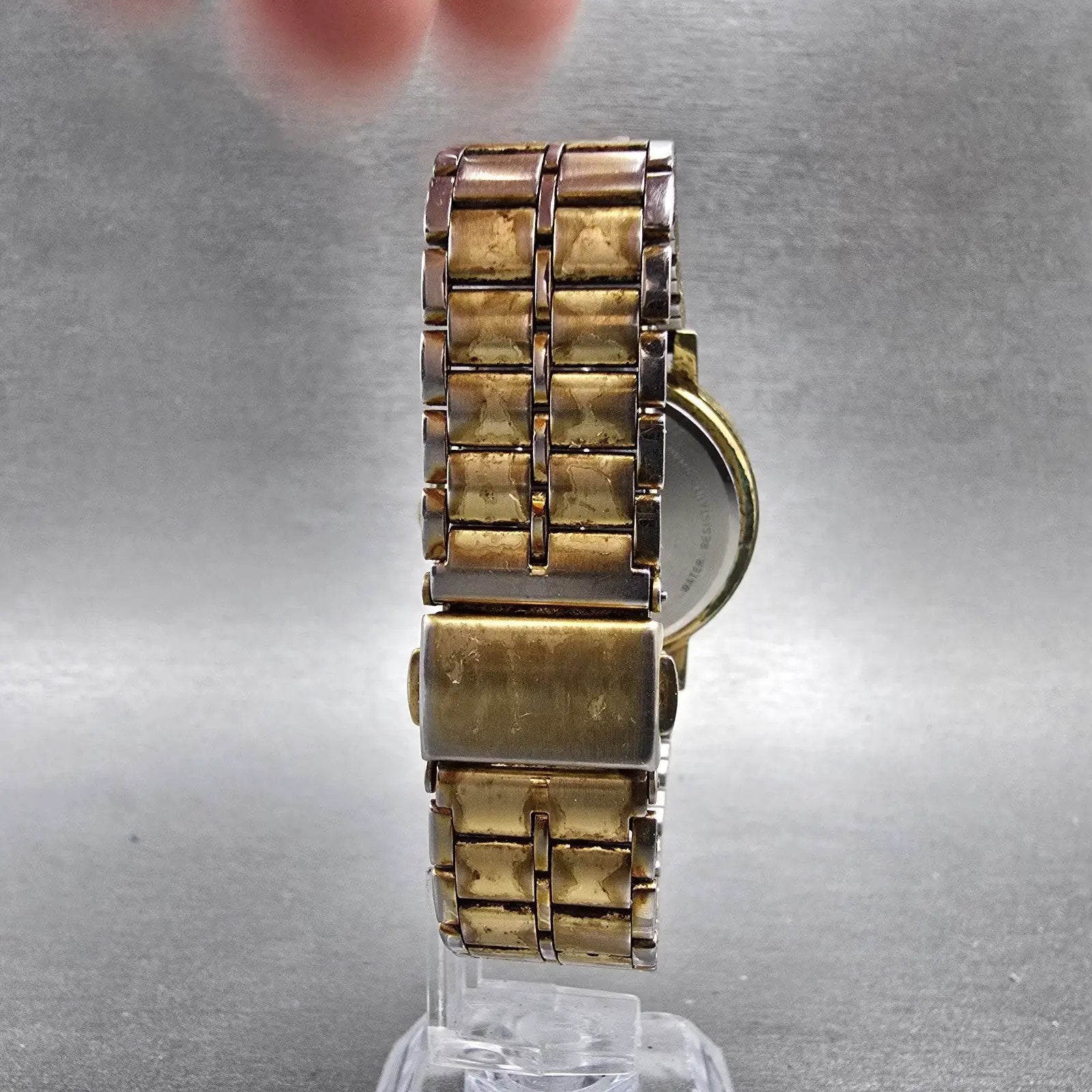Juan Savani Watch Men 34mm Champagne Dial Gold Tone Daydate JS003 New Battery8