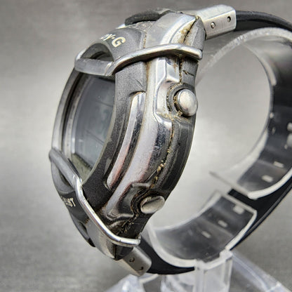 Casio BabyG Watch Women 42mm Digital Silver Tone alarm Chrono MSG133 New Batt2