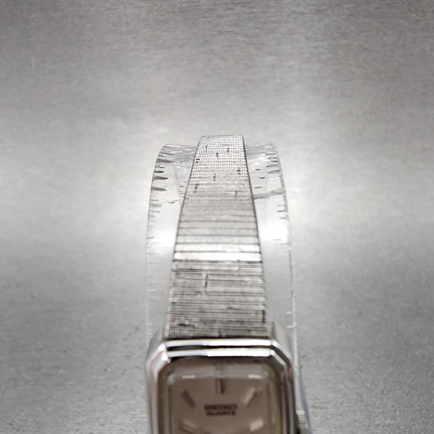 Seiko Tank Watch Women 14mm Silver Dial Silver Tone 13205779 New Battery4