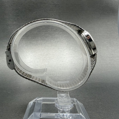 Cyma Watch Women 22mm Silver Dial Silver Tone Rectangle 616 Mesh New Battery8