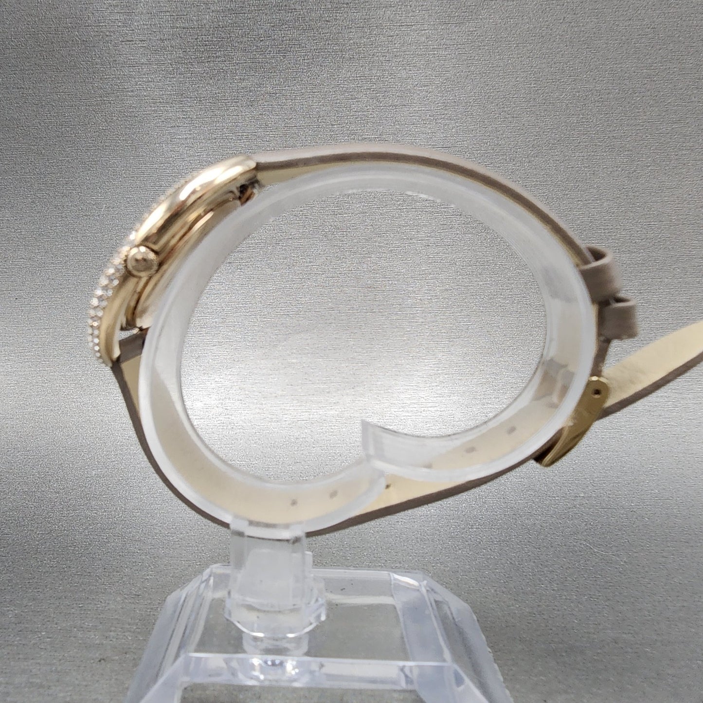 Swarovski Duo Watch Women 33mm Brown Dial Rose Gold Tone Oval 5484376 New Batt6