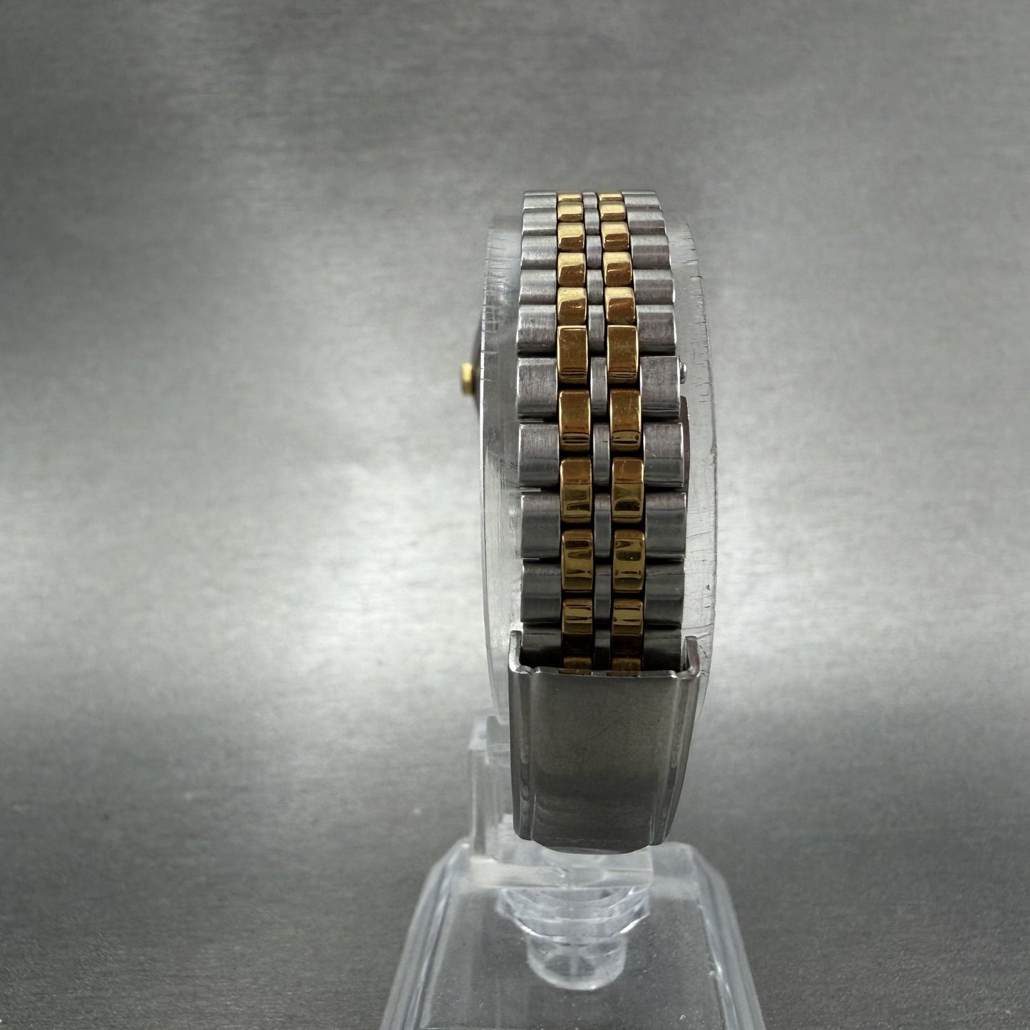 Seiko Watch Women 23mm White Dial Two Tone Daydate 7n83-0011 New Battery 321CBA7