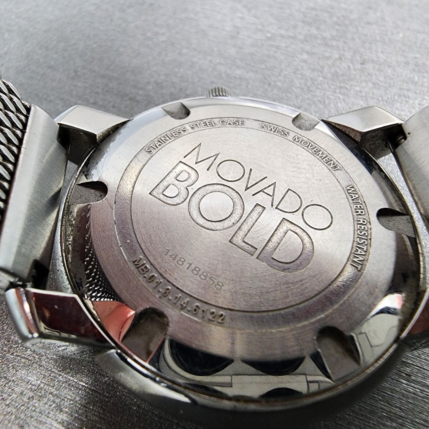 Movado Bold Watch Women 36mm Silver Dial Steel Round 3600241 New Battery9