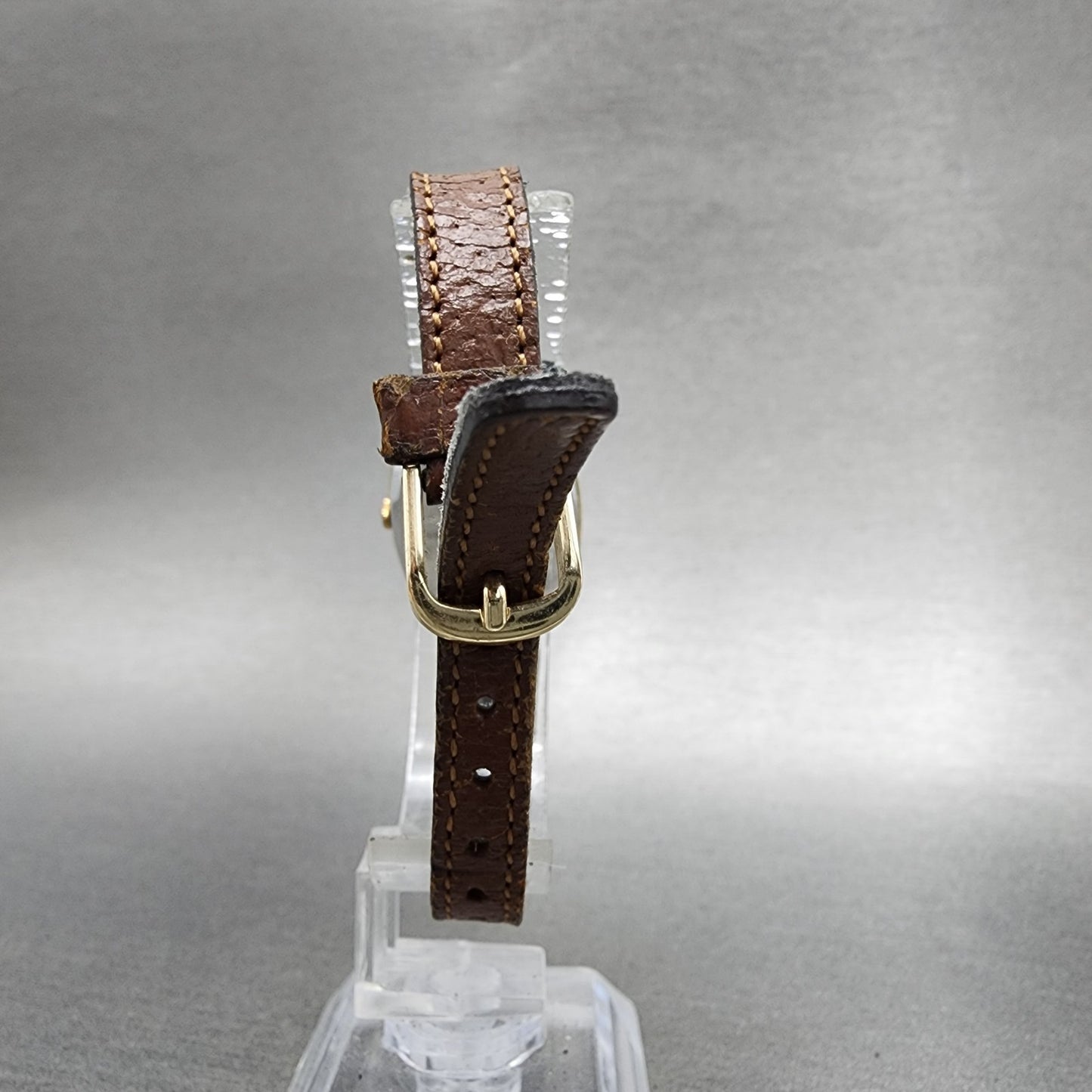 Seiko Watch Women 22mm Champagne Dial Gold Tone Rectangle 14215100 New Battery7