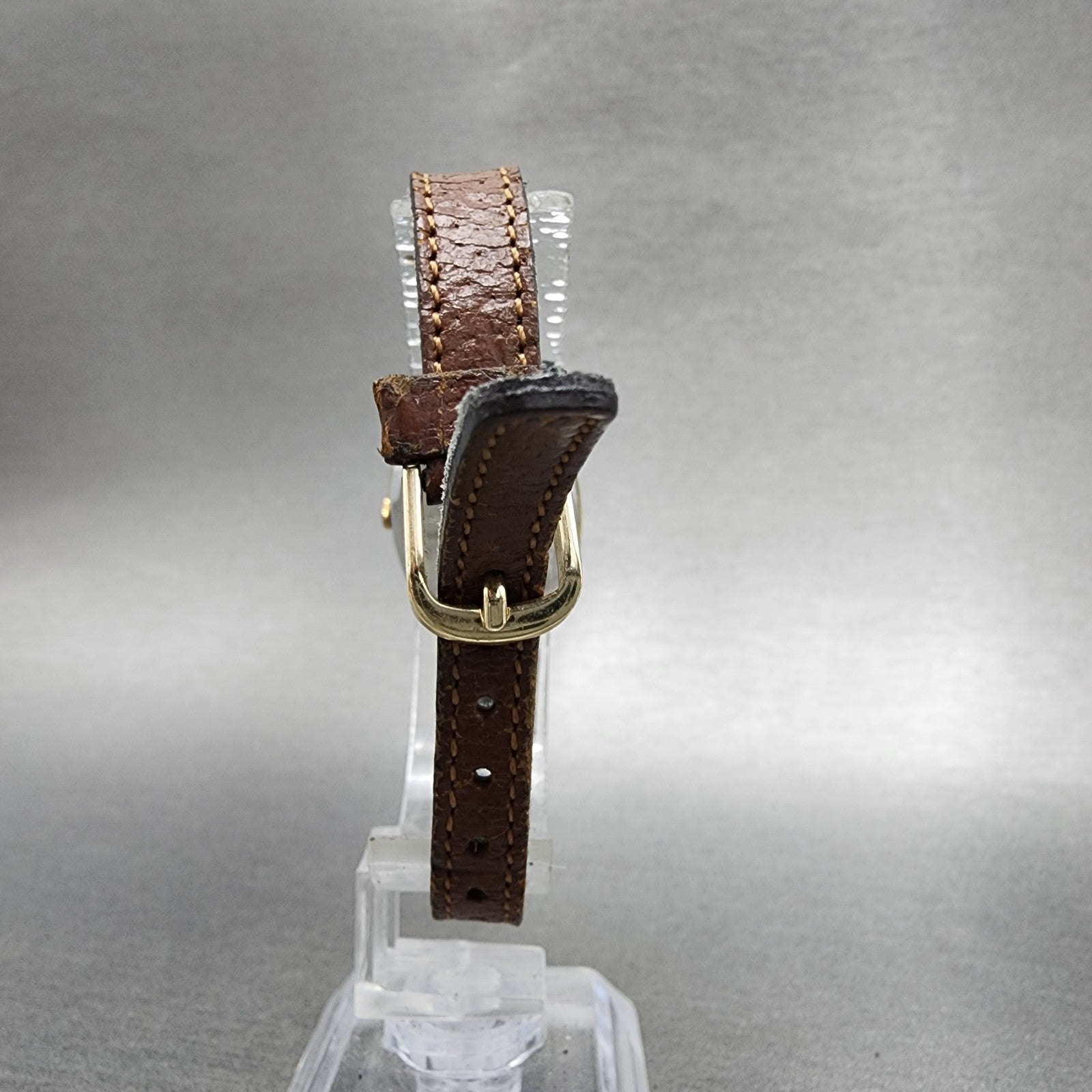 Seiko Watch Women 22mm Champagne Dial Gold Tone Rectangle 14215100 New Battery7