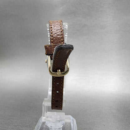 Seiko Watch Women 22mm Champagne Dial Gold Tone Rectangle 14215100 New Battery7