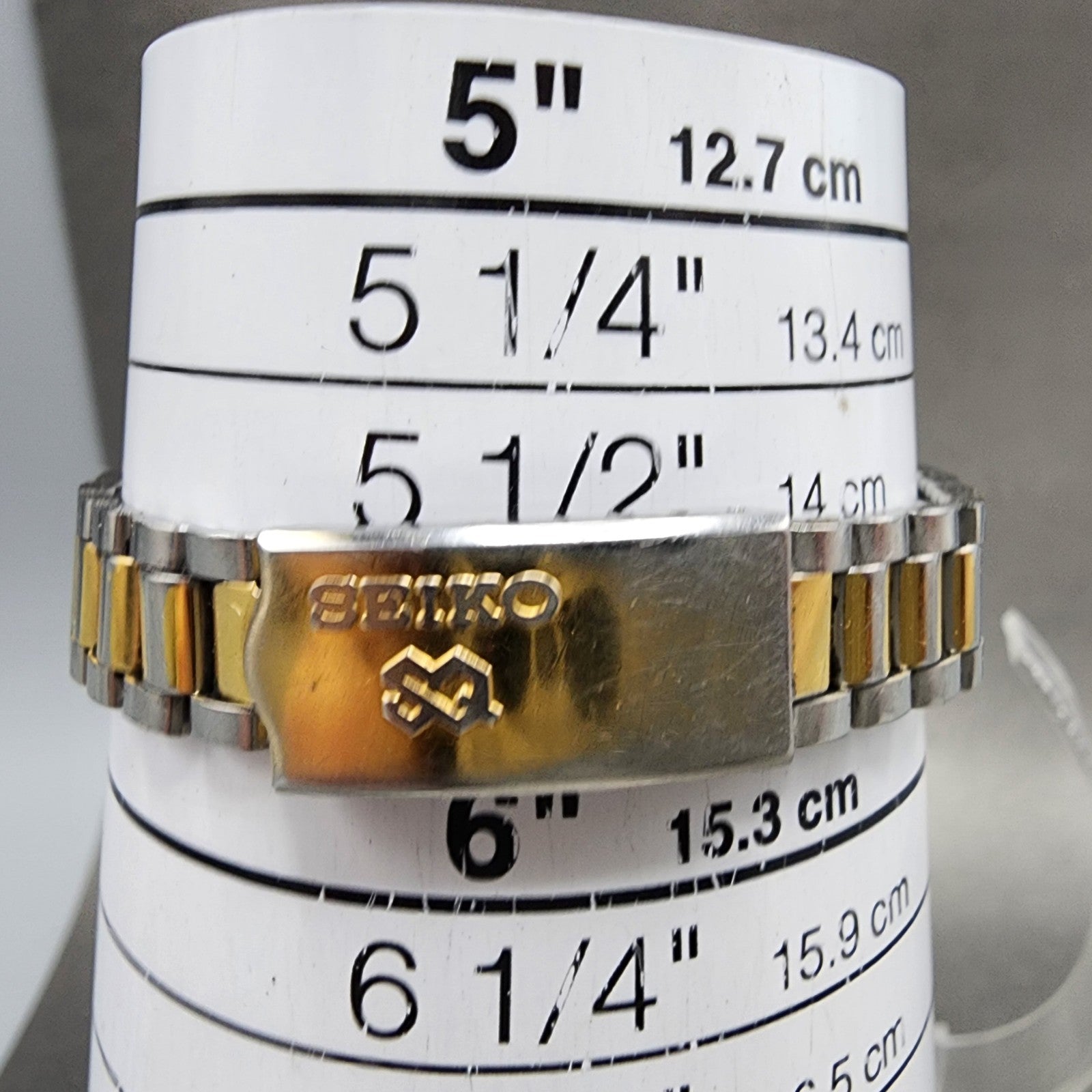 Seiko SQ Watch Women 24mm Champagne Dial Two Tone Daydate 85230050 New Battery10