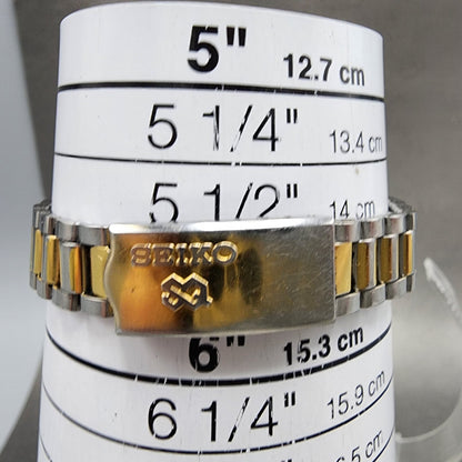 Seiko SQ Watch Women 24mm Champagne Dial Two Tone Daydate 85230050 New Battery10